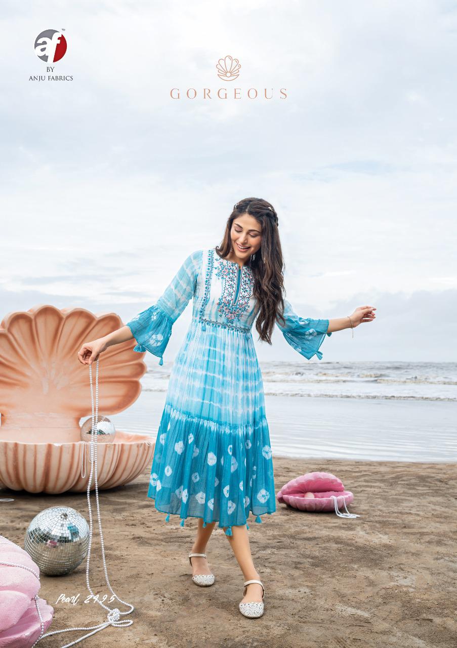 Pearl Fancy Stylish Party Wear New Designer Latest Kurtis Collection